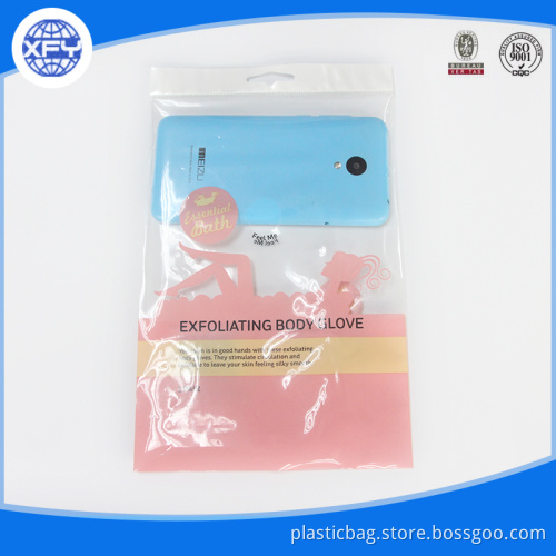OPP plastic bags with header